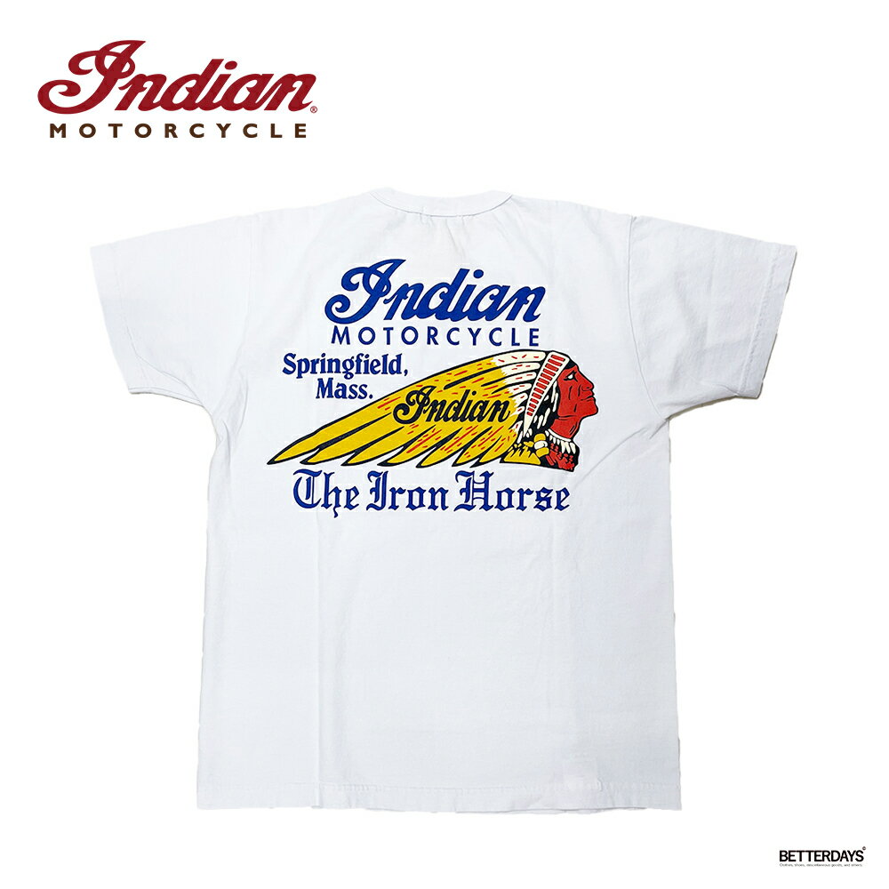 【2400円OFFクーポン配布中3月スーパーセール】Tシャツ 半袖 ユニセックス インディアンモーターサイクル INDIAN MOTORCYCLE THE IRON HORSE【国内正規品】IM79553