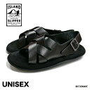 ストラップサンダル メンズ アイランドスリッパ LEATHER 編み込み バックストラップ STRAP 23-29cm 【国内正規品】 ISLAND SLIPP...