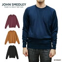 クルーネックニット メンズ 長袖 プルオーバー 30G MODERN FIT KERSHAW 【国内正規品】 ジョンスメドレー JOHN SMEDLEY 到着後...