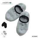 ソックス レディース 靴下 ラコステ パイル ロゴ スニーカー丈 LACOSTE 22.0-27.0cm 【国内正規品】