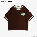 ニット Tシャツ キッズ ミニロディーニ トカゲ カメレオン【国内正規品】 mini rodini LIZARD CROCHET KNIT T-SHIRT