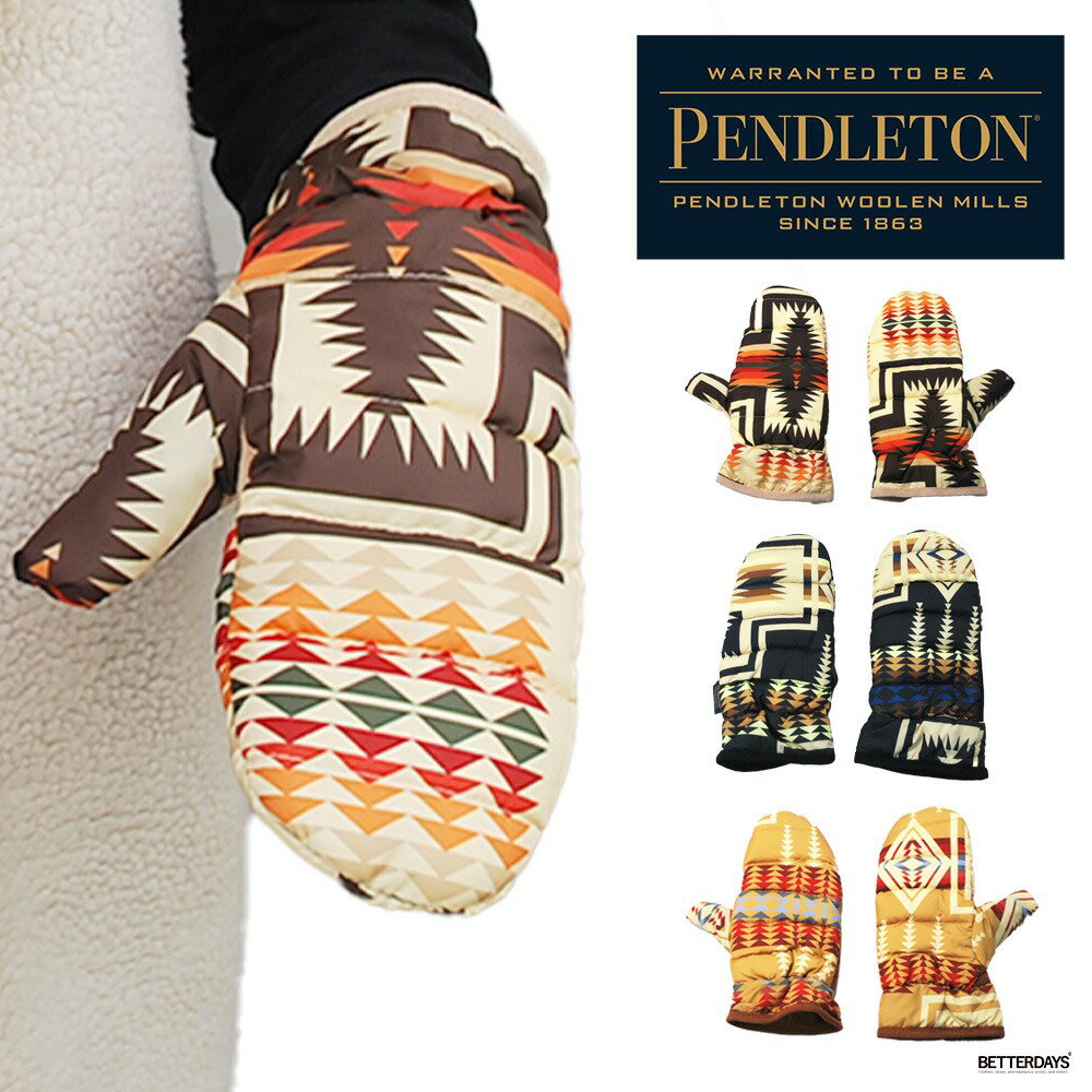 【最大2400円OFFクーポン配布中ブラックフライデー】手袋 レディース ペンドルトン UCダウン PENDLETON UC DOWN MITTENS ミトン ...
