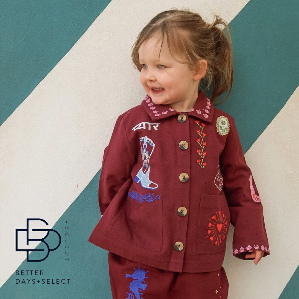 ジャケット キッズ ベビー My MINI Jacket Burgundy SISSEL EDELBO シセルエルボー シセルミニ 【国内正規品】