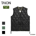 【25AW 予約】 ダウンベスト ユニセックス インナーベスト DOWN VEST ミリタリー VネックWジップ ソフトシェル タイオン 体温 TAION-00...