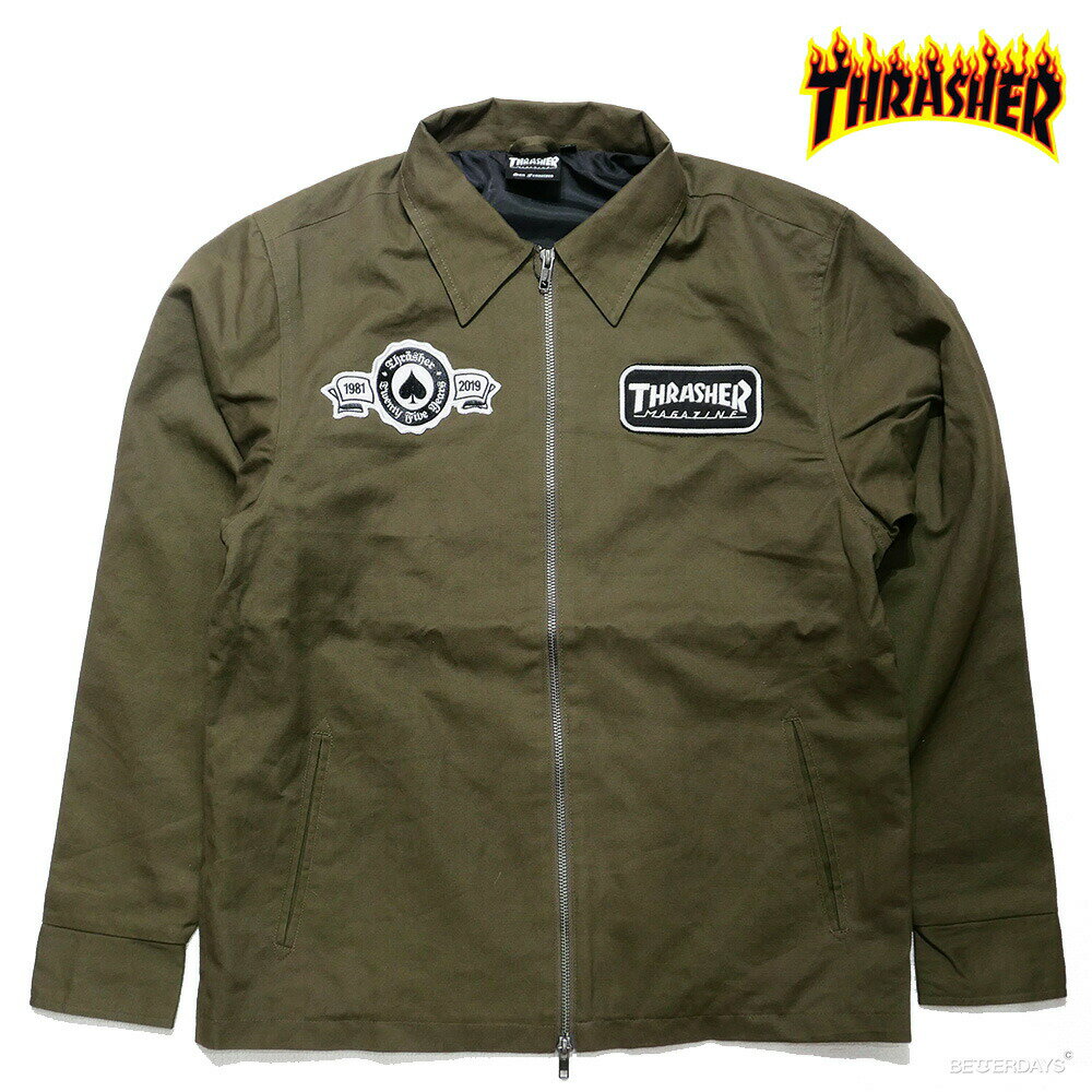 Rakuten - ジャケット メンズ スラッシャー ワークジャケット レディース THRASHER 【国内正規品】 到着後1か月以内にレビューを書いて次回10000円以上で1000円OFFクーポン配布中