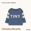 ロンT キッズ ベビー ロングTシャツ Stripes Logo Baby tee TINY COTTONS タイニーコットンズ 12m−24m【国...