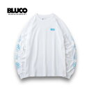 yzBLUCOuR PRINT L/S TEE -OLD LOGO-Yt@bV vg OX[uTVc