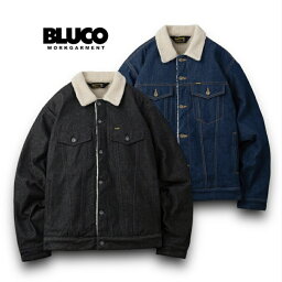 ブルコ ボアコート メンズ 【送料無料】BLUCO ブルコ DENIM BOA RIDERS JACKET1307 ボアライダースジャケット メンズファッション