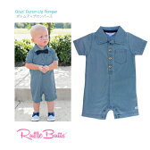 RuffleButtsBoys'Button-UpRomper饤ȥåǥ˥Ⱦµѡʢ6-12M12-18M65cm70cm75cm80cmˤλҤФлˤץ쥼ȥåեХå