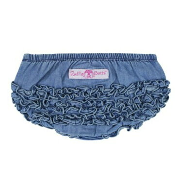 【メール便可】 Ruffle Butts デニム フリル ラッフルブルマー ◆ コットンブルマー おむつカバー オムツカバー Light Wash Denim ラッフルバッツ 海外 ブランド おしゃれ ラッフル 赤ちゃん 子ども ブルマ 新生児 乳幼児 女の子 かわいい おしゃれ ブランド 下着