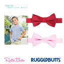 【ボウタイ ピンク レッド】Rugged Butts 正規品 蝶ネクタイ ◆ Bow Tie リボンタイ チョーカー ネクタイ 赤 ポリエステル100％ 子ども キッズ ベビー 赤ちゃん ギフト 発表会 入園 入学 七五三 おめかし フォーマル 0-24か月 2歳 3歳 4歳 5歳 ラゲッドバッツ Ruffle Butts