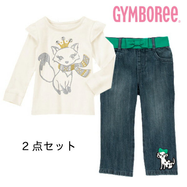 GYMBOREE ジンボリー セット Tシャツ+ジーンズのお買得2点セット 18-24M(85-90cm)