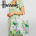 母の日 HARRODS ハロッズ 正規品 トートバッグ バック Lサイズ Meadow Grocery shopper bag リサイクルコットン 本州送料無料