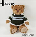 HARRODS ハロッズ,正規品 Zac Bear テディベアー,テディベア,テディーベアー,ぬいぐるみ,ザックベア 本州送料無料