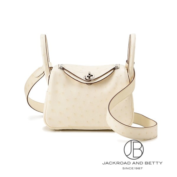 エルメス HERMES ミニリンディ オーストリッチ ナタ アイボリー ホワイト 新品 バッグ/財布/小物のサムネイル