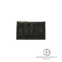 ボッテガ・ヴェネタ BOTTEGA VENETA イントレチャート ファスナー付き カードケース ブラック 黒 680613 VCPP3 8425 新品 バッグ/財布/小物