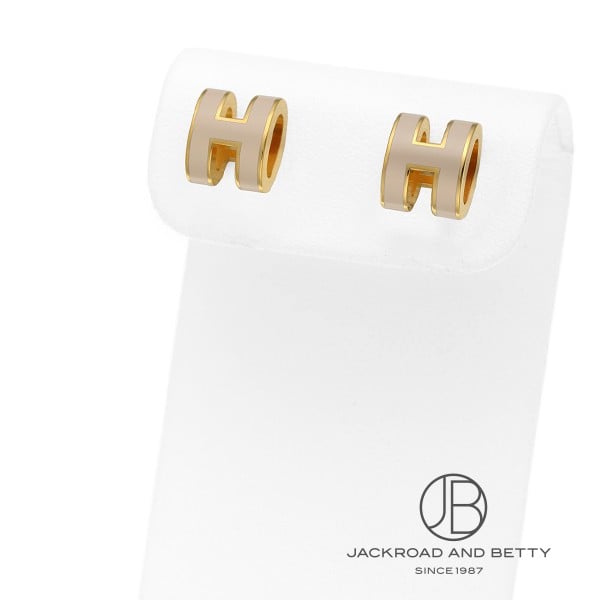 エルメス HERMES ポップH ミニ ピアス マロングラッセ ベージュ H608002F 55 新品 ジュエリー ブランドジュエリーのサムネイル