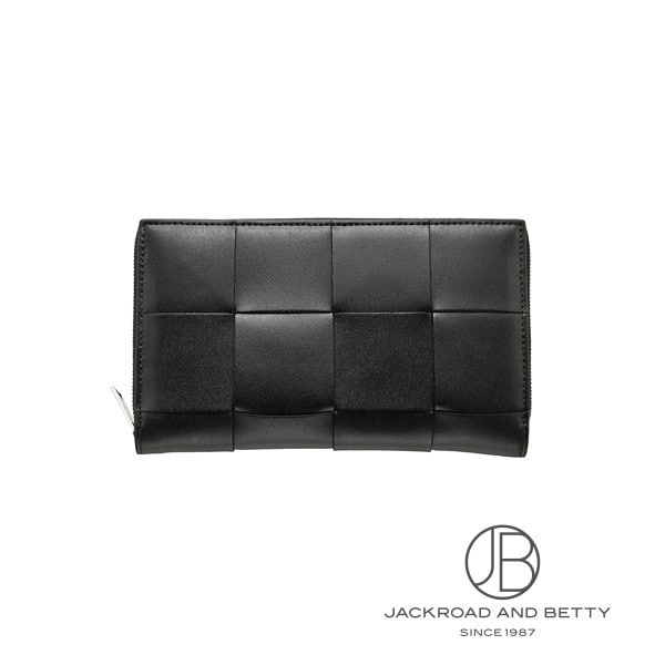 ボッテガ・ヴェネタ BOTTEGA VENETA カセット ジップ アラウンド ウォレット ブラック 黒 649607 V47V1 8803 新品 バッグ/財布...
