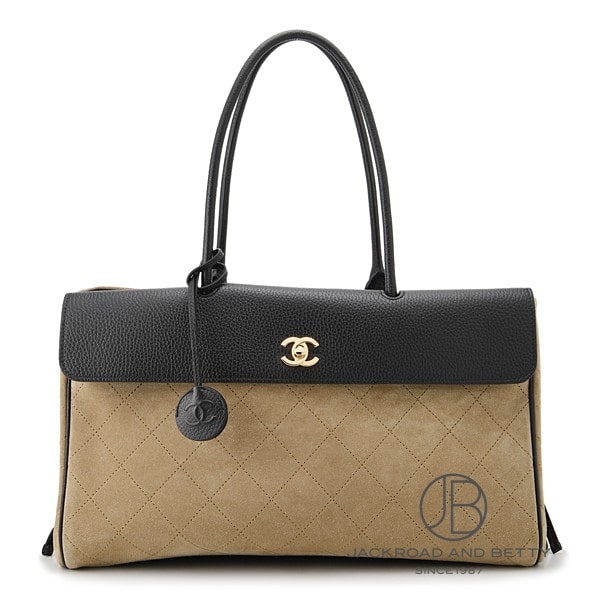Chanel CHANEL Shopping Bag Dark Beige Black AS6428 B25073 UB321 Brand New Bag/Wallet/Accessories