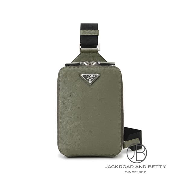 Prada PRADA Saffiano Leather Triangle Logo Shoulder Bag 2VZ1069Z2F0466 Brand New Bag/Wallet/Accessories