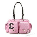 シャネル CHANEL カンボンライン マルチポケット ショルダーバッグ ピンク - 中古 バッグ/財布/小物