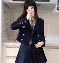 入学式 スーツ 女の子 JK制服 卒業式スーツ スカートスーツ 上下セット 4点セット 2つボタン ネイビー グレー カーキ レディース 制服 フォーマルスーツ...