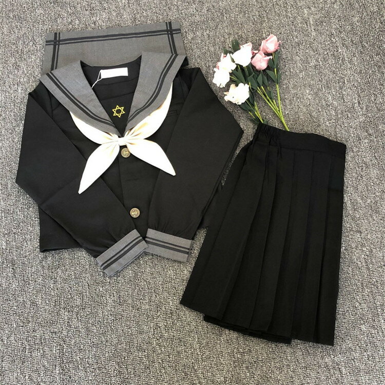 JK制服 レディース セーラー服 長袖セット 半袖セット 春秋 夏 コスチューム 学生服 上下セット 3点セット 女子制服 学園祭 ハロウィン コスプレ衣装 スクール制服 入学 中学生 高校生 文化祭 大きいサイズ