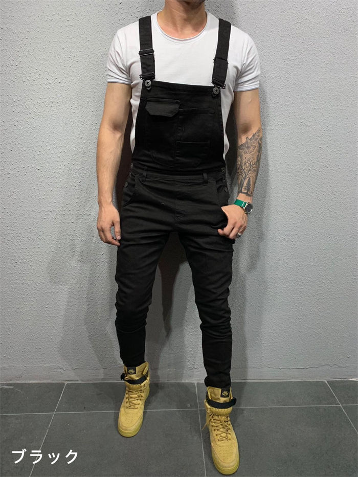 オーバーオール メンズ サロペット オールインワン 作業着 作業服 つなぎ おしゃれ カジュアル カーゴパンツ デニムパンツ サルエルパンツ ジーンズ 無地 春 夏 秋 冬 S-3XL 全6色