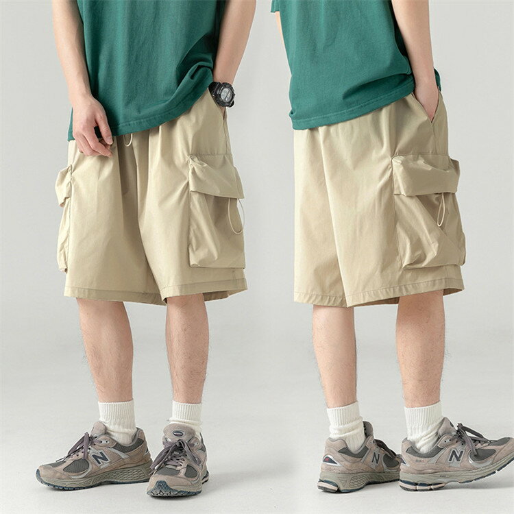 Cargo Shorts - 3色お選べる ショートパンツ メンズ カーゴパンツ 夏 パンツ ポケット付き 5分丈 ハーフパンツ 短パン 登山 スポーツ アウトドア 半ズボン トレッキング 作業着 通気 速乾 シンプル オシャレ ボトムス おしゃれ 薄手 涼しい