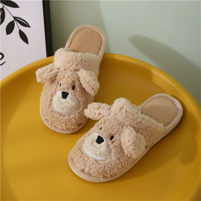 ルームシューズ 冬用 スリッパ レディース メンズ カップル もこもこ 熊 ベアー もふもふ かわいい 暖かい 防寒 裏起毛 裏ボア あったか 男女兼用 冬 軽い 冬ルームシューズ 室内履き 秋冬 冬スリッパ くま おしゃれ beulah-10103545 Beulah Fashion サンプル画像3