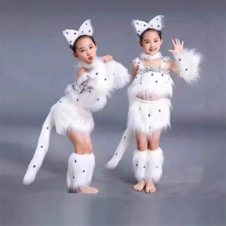 ハロウィン 衣装 子供 女の子 猫 ハロウィン コスプレ 仮装 6点セット キッズ コスチューム かわいい 可愛い キュート キャット 白猫 ねこ ネコ 変装 ...