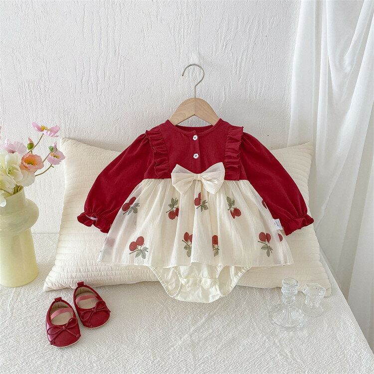 ベビー ドレス 赤ちゃん 女の子 ロンパース ワンピース 半袖 長袖 キッズドレス 新生児 フォーマル 春..