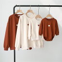 親子 ペアルック パーカー 赤ちゃん ベビー服 ロンパース オールインワン リンクコーデ 裏起毛あり 裏起毛なし 親子コーデ トップス 長袖 春秋 冬 暖かい ...