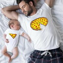 リンクコーデ 親子 セット 夏 親子 ペアtシャツ 赤ちゃん ピザ柄 おもしろ 親子コーデ 兄弟 姉妹 パパ ママ 家族お揃い 親子 ペアルック ロンパース 子...