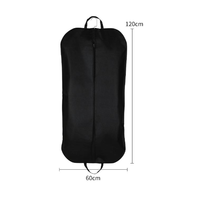 Beulah Fashionの3枚組洋服カバー不織布窓付き衣類カバーファスナーロングショートスーツカバー防カビほこり防止防虫埃よけ防湿通気性衣類収納袋ポケット付きスーツコートジャケットワンピースカバー衣類収納収納袋ハンガーラッククローゼット収納衣替え｜アングル3