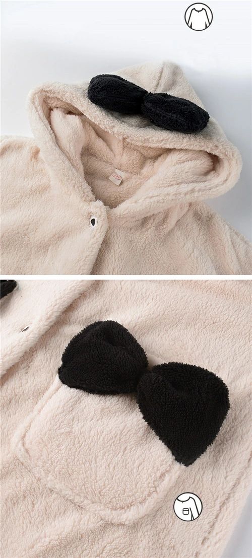 パジャマレディース秋冬ワンピースルームウェアかわいいナイトウェア部屋着おしゃれ長袖ギフト寝間着無地寝巻きプレゼント送料無料フード付き前開き