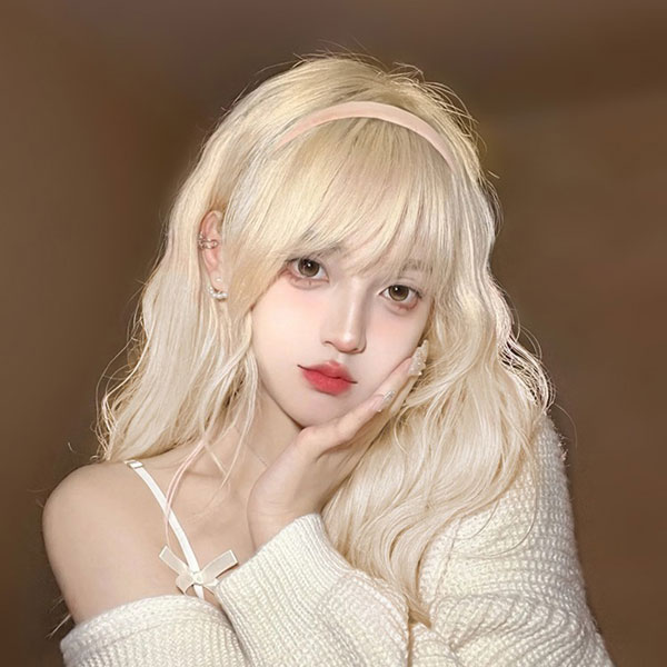 ウィッグ ロング ウェーブ 巻き髪 エクウイッグ かつら 女性 カール レディース ギャル (高熱糸) フルウイッグ 前髪 女装 耐熱 自然 通気 小顔効果