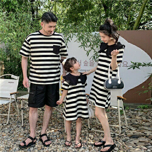 親子 ペアルック tシャツ ペア ワンピース 紺 夏服 親子コーデ 親子ペアtシャツ 半袖 コーデ 夏 tシャ..