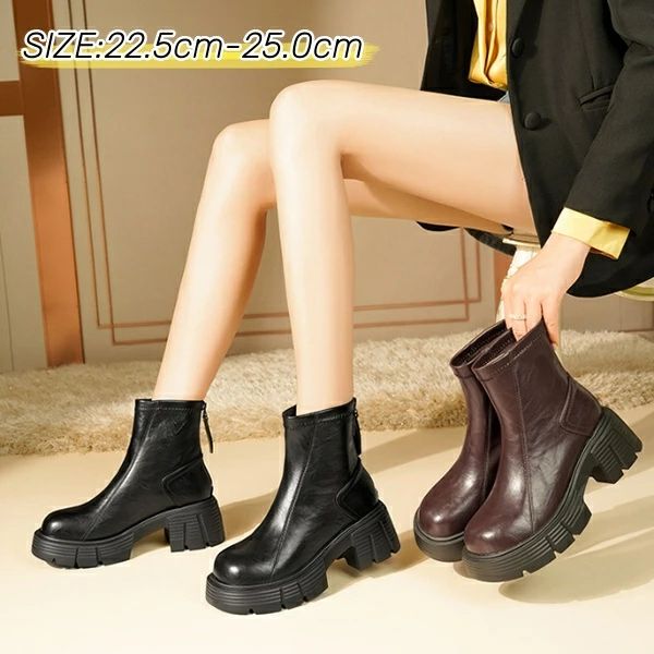 送料無料　レディースシューズ レディースブーツ シューズ 女性用 靴 ブーツ 厚底 疲れない ブーツ 幅広 甲高　合皮ブーツ 　出勤　おしゃれ ショートブーツ　レザーブーツ　ショートブーツ レディース　秋ブーツ　 長時間 歩きやすい 痛くない 靴