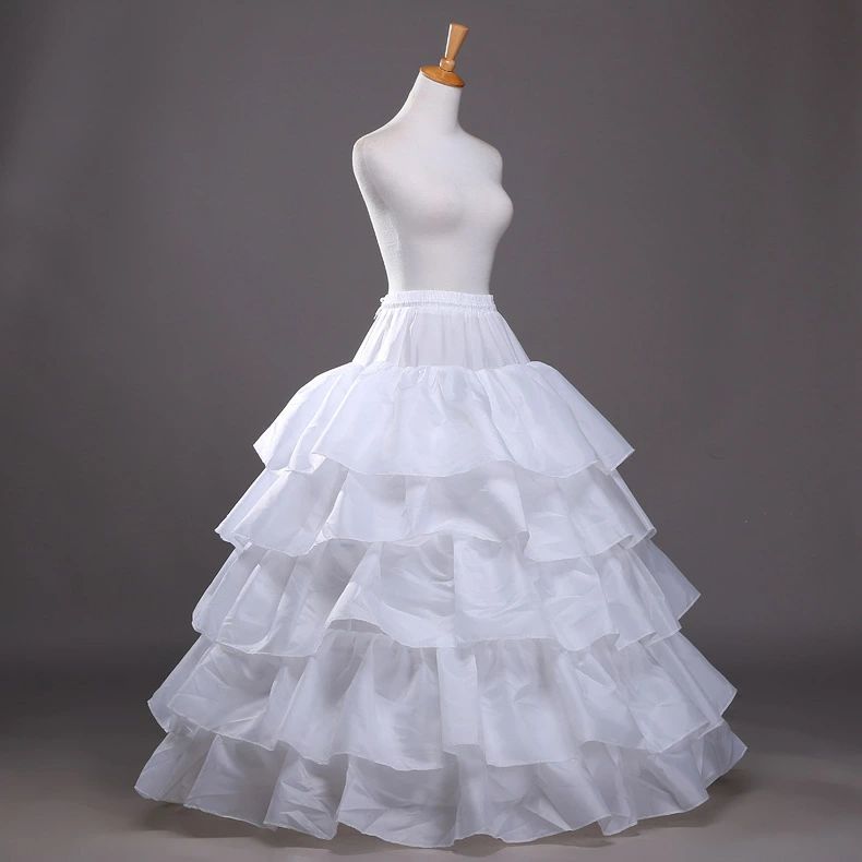 Beulah Fashionのパニエ ペチコート ワイヤー 5段 ドレス 花嫁 ウェディング ロングパニエ ホワイト 結婚式 演奏会 発表会 コスチューム コスプレ イベント 文化祭体育祭｜アングル2