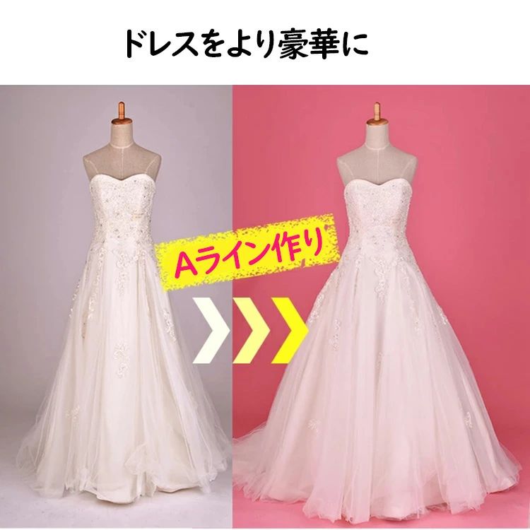 パニエ ロング 大人 ボリューム Aライン ストレッチ フリーサイズ ワイヤー入り 白 ホワイト ウェディング ハロウィン パーティー 演奏会 発表会 仮装 衣装 ドレスインナー バニエ 大きいサイズ ロングパニエ 大人パニエ panie