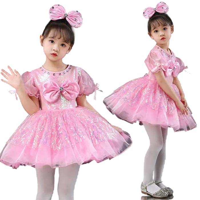 Rakuten - キッズ ダンス 衣装 女の子 ワンピース 子供服 スパンコール キラキラ キッズ ダンス衣装 チアダンス ガールズ 女の子 ダンス衣装 チア チアガール 衣装 110 120 130 140 150 160 キッズ ジュニア ダンス服 舞台ステージ衣装 ダンス衣 発表会 文化祭 演出ドレス 団体服