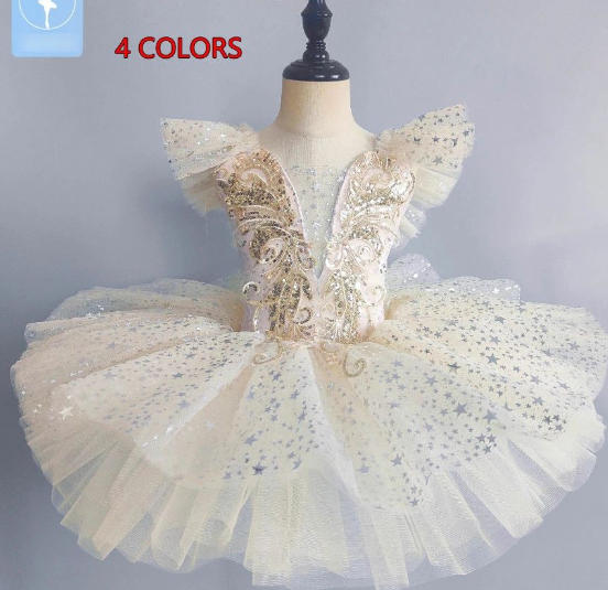 女の子バレエダンス チュチュスカート スパンコール バレエ ドレス 子供バレエダンス衣装 レオタード 女の子ドレス 演出服4色 バレエ 専門服 チュチュ ワンピース 女の子 バレエ衣装 練習着 可愛いスカート ダンス ドレス ガールズ バレエ 専門服 子供 ステージ衣装110-170cm