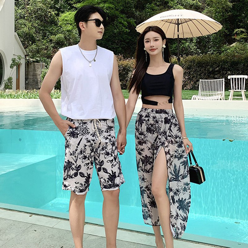 Couple Swimsuits, Matching Swimsuits, Couple Look Swimsuits, Body-Shaping Swimsuits, Women's and Men's Swimsuits, Adult Swimsuits, Mom Swimsuits, Men's Swimsuits, Beach Shorts, Surf Shorts, Swimwear, Men and Women, Hot Springs, Couples, Parents and Children, Lovers, Honeymoon, Overseas Travel, Newlywed Trip, Modest, Slimming, Swimwear, Beachwear