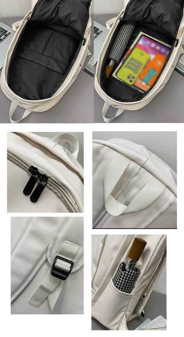 リュック 大容量 バッグ A4 バック 通学 学生 通勤 遠足 スクールバッグ 塾バッグ 女子 メンズ レディース キッズ 男の子 女の子 大人 PU 撥水 黒 ブラウン 灰色 オフホワイト おしゃれ マザーズバッグ dt203t2t2c6