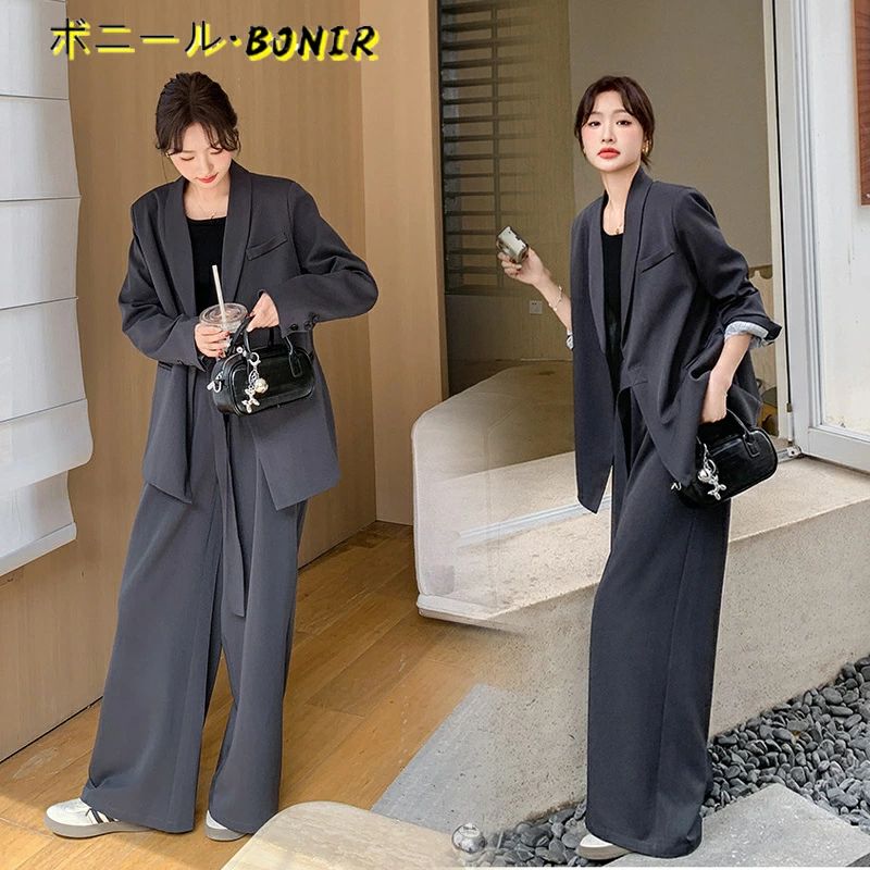 入学式 スーツ カジュアル レディース スーツセット ジャケット パンツ ママスーツ フォーマル 母親 結婚式 通勤 お受験 面接 セレモニースーツ グレー エレガント オシャレ 2点セット 冠婚葬祭 春秋冬 入園式 卒業式 パンツスーツ 高校生 七五三 20代30代40代 S～XL