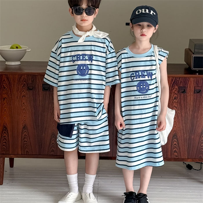 子供服 兄妹お揃い 兄妹おそろい セットアップ tシャツ 半ズボン ワンピース ストライプ 姉弟コーデ リンクコーデ 姉妹 兄妹 姉弟 兄弟 夏 キッズ 女の子 男の子 ベビー かわいい おしゃれ 旅行 ハワイ 出産祝い 誕生日 ギフト 入園 記念日 ギフト 写真撮影 子供服 兄妹お揃い 兄妹おそろい セットアップ tシャツ 半ズボン ワンピース ストライプ 姉弟コーデ リンクコーデ 5
