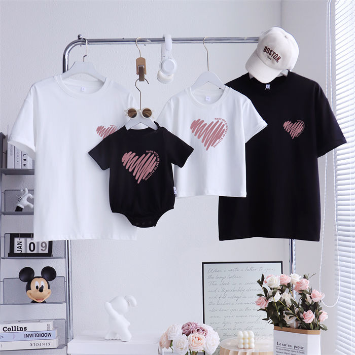 夏服 親子 ペアルック tシャツ 夏 ペア シンプル カジュアル tシャツ 半袖 韓国 高...