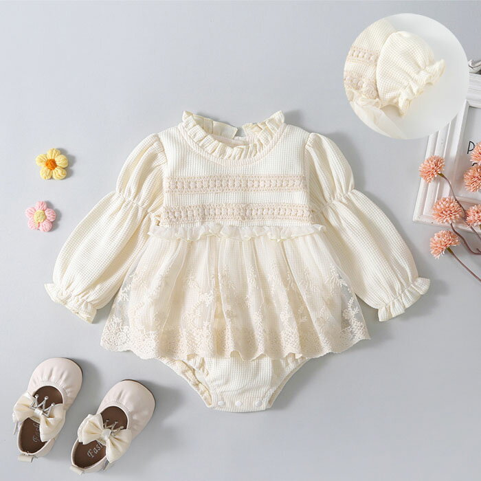 ベビー ロンパース カバーオール ベビードレス オールインワン 春 夏 秋 子供服 ベビー服 お姫様 長袖 ロンパース 半袖 レース セレモニードレス 赤ちゃん 新生児 女の子 こども ルームウェア ツーウェイオール 保育園 幼稚園 結婚式 お宮参り 法事 部屋着 退院着 出産祝い