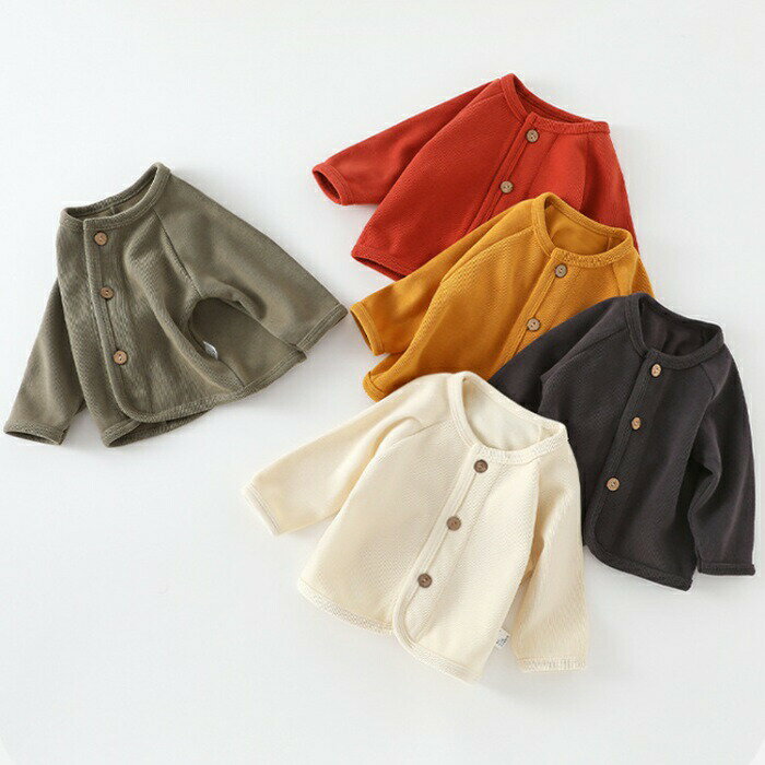 ベビー カーディガン ベビー服 子供服 アウター ニットカーディガン 秋冬 長袖 可...